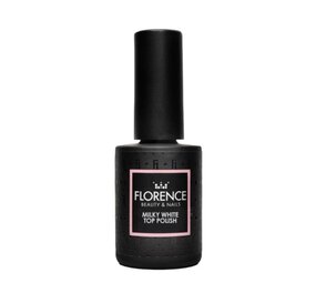 Florence Nails Florence Nails Milky White Top Polish 10 ml TPO/HEMA vrij Florence Nails Florence Nails Milky White Top Polish 10 ml TPO/HEMA vrij
