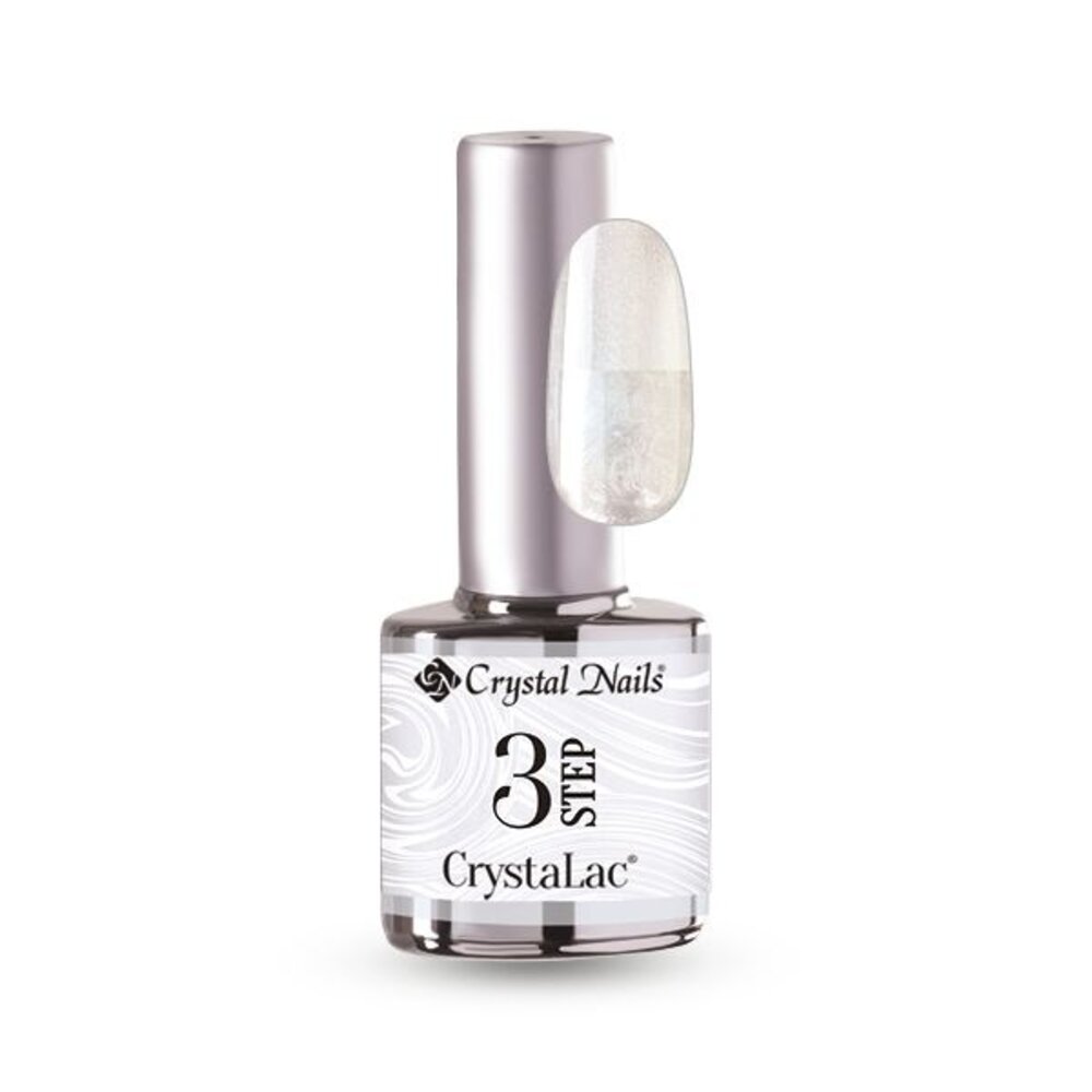 Crystal Nails Crystal Nails 3 step Crystalac 3SP1 - Pearly White 8 ml TPO/HEMA vrij Crystal Nails Crystal Nails 3 step Crystalac 3SP1 - Pearly White 8 ml TPO/HEMA vrij