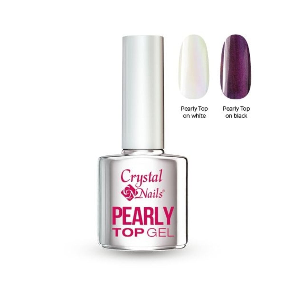 Crystal Nails Crystal Nails Pearly Top Gel 4 ml - TPO/HEMA vrij Crystal Nails Crystal Nails Pearly Top Gel 4 ml - TPO/HEMA vrij