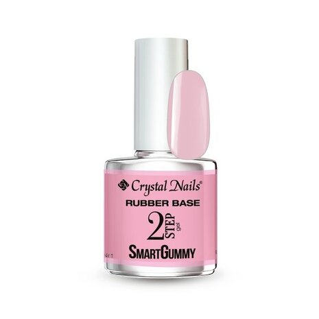 Crystal Nails Crystal Nails SmartGummy Rubber Base Gel Nr1 Baby Pink 13 ml * niet leverbaar*