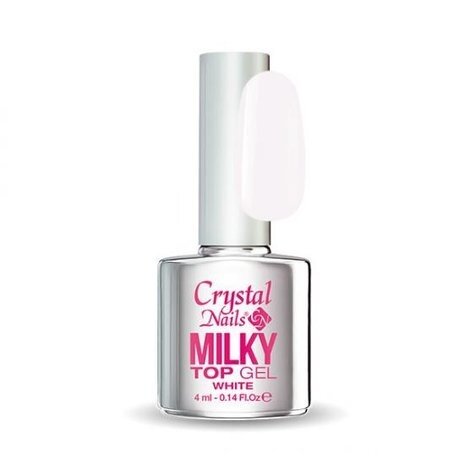 Crystal Nails Crystal Nails Milky Top Gel White 8 ml  *niet leverbaar*