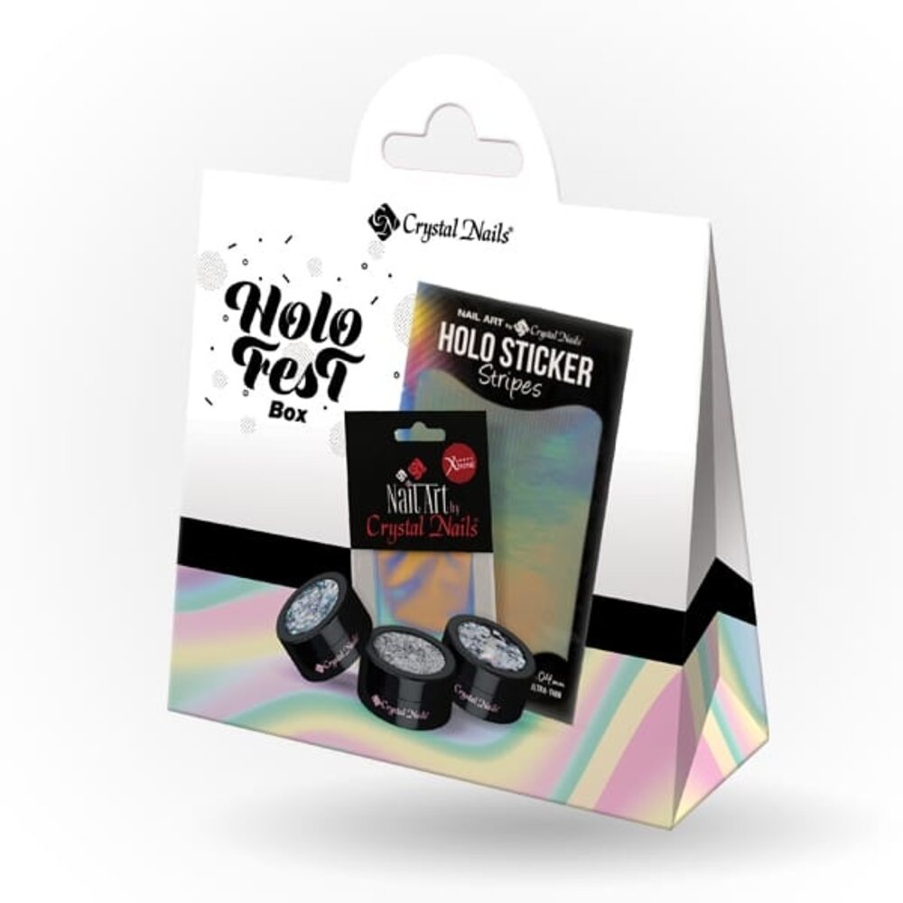 Crystal Nails Crystal Nails Transfer Foil Holo Fest Nail Art Box Crystal Nails Crystal Nails Transfer Foil Holo Fest Nail Art Box