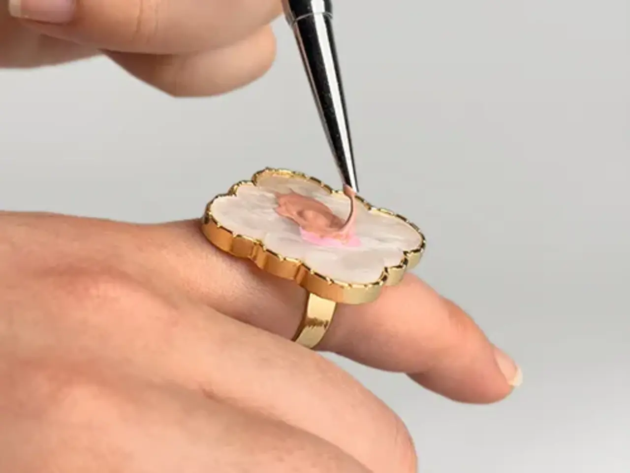 PBP Nail Art Mixing Palette Ring PBP Nail Art Mixing Palette Ring