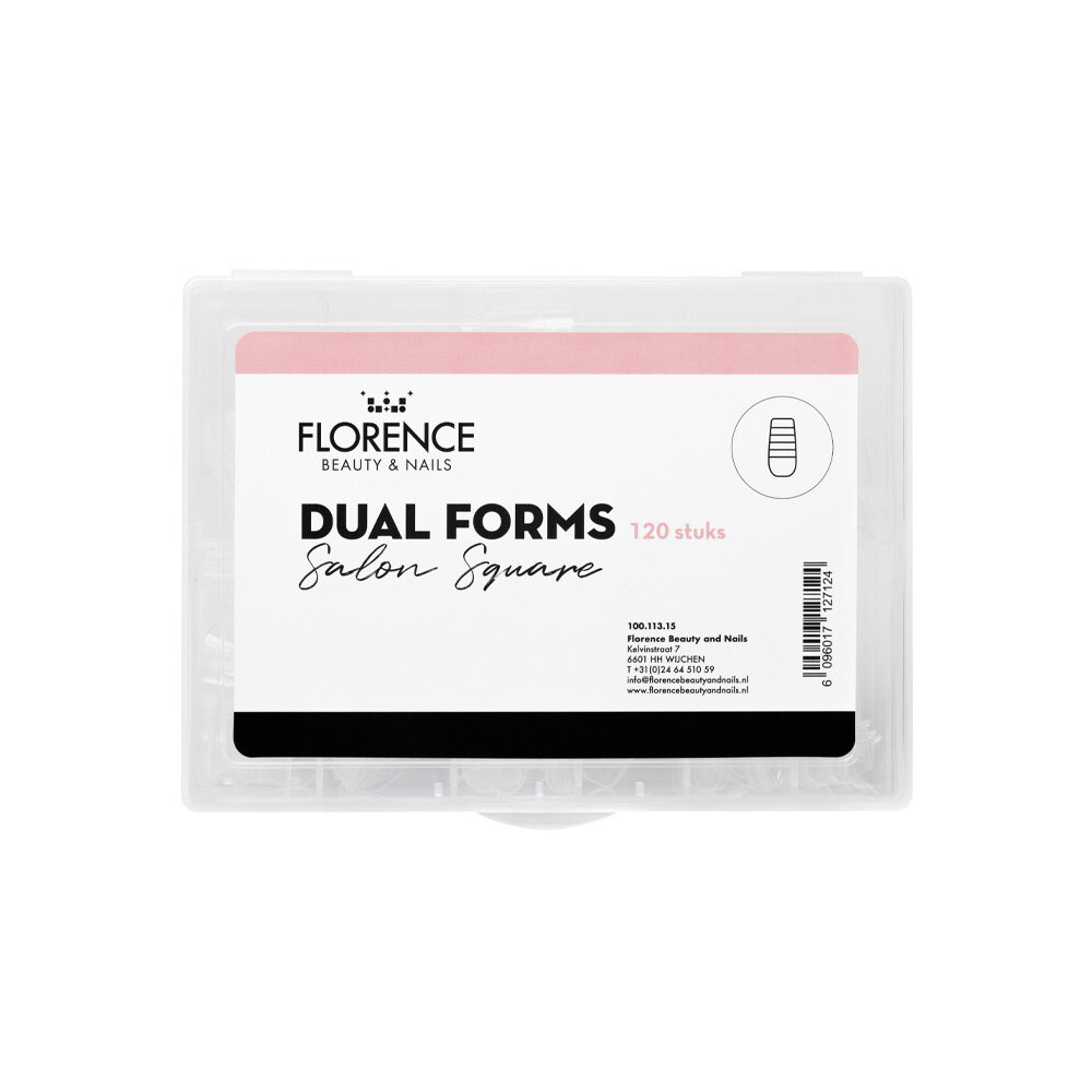 Florence Nails Florence Nails Dual Forms Salon Square 120 stuks Florence Nails Florence Nails Dual Forms Salon Square 120 stuks