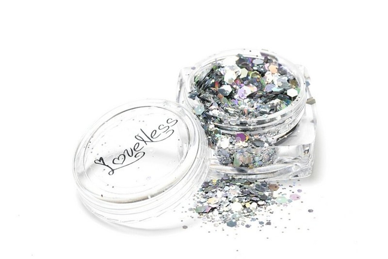 LoveNess LoveNess Hexagon Holo Zilver LoveNess LoveNess Hexagon Holo Zilver
