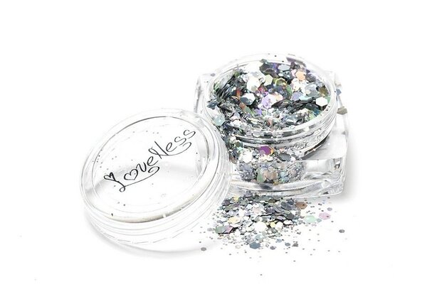 LoveNess LoveNess Hexagon Holo Zilver LoveNess LoveNess Hexagon Holo Zilver