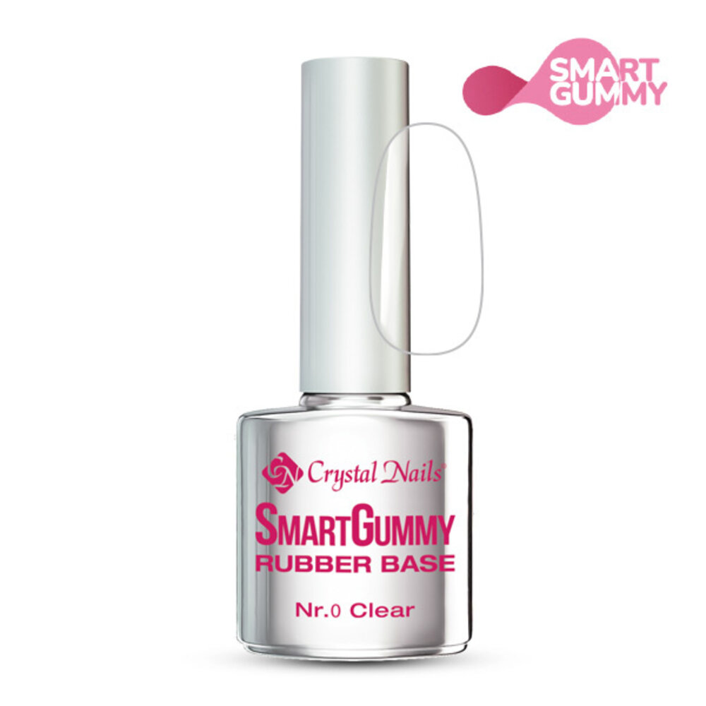 Crystal Nails Crystal Nails SmartGummy Rubber Base Gel Nr 0 Clear 8 ml  *niet leverbaar* Crystal Nails Crystal Nails SmartGummy Rubber Base Gel Nr 0 Clear 8 ml  *niet leverbaar*