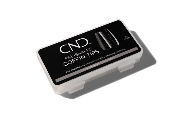 CND CND Tips Full Coverage Coffin 100 pk CND CND Tips Full Coverage Coffin 100 pk