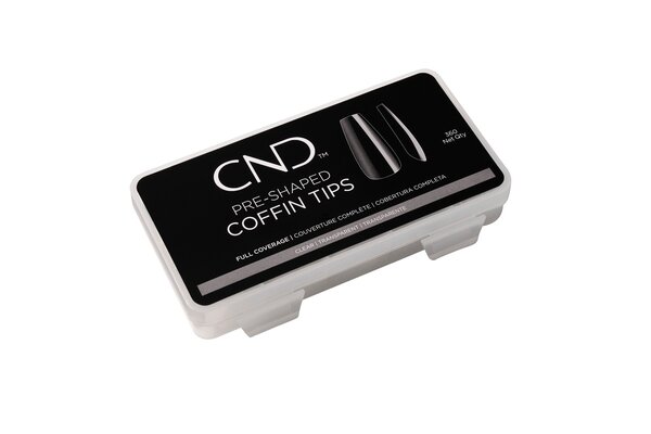 CND CND Tips Full Coverage Coffin 360 pk CND CND Tips Full Coverage Coffin 360 pk
