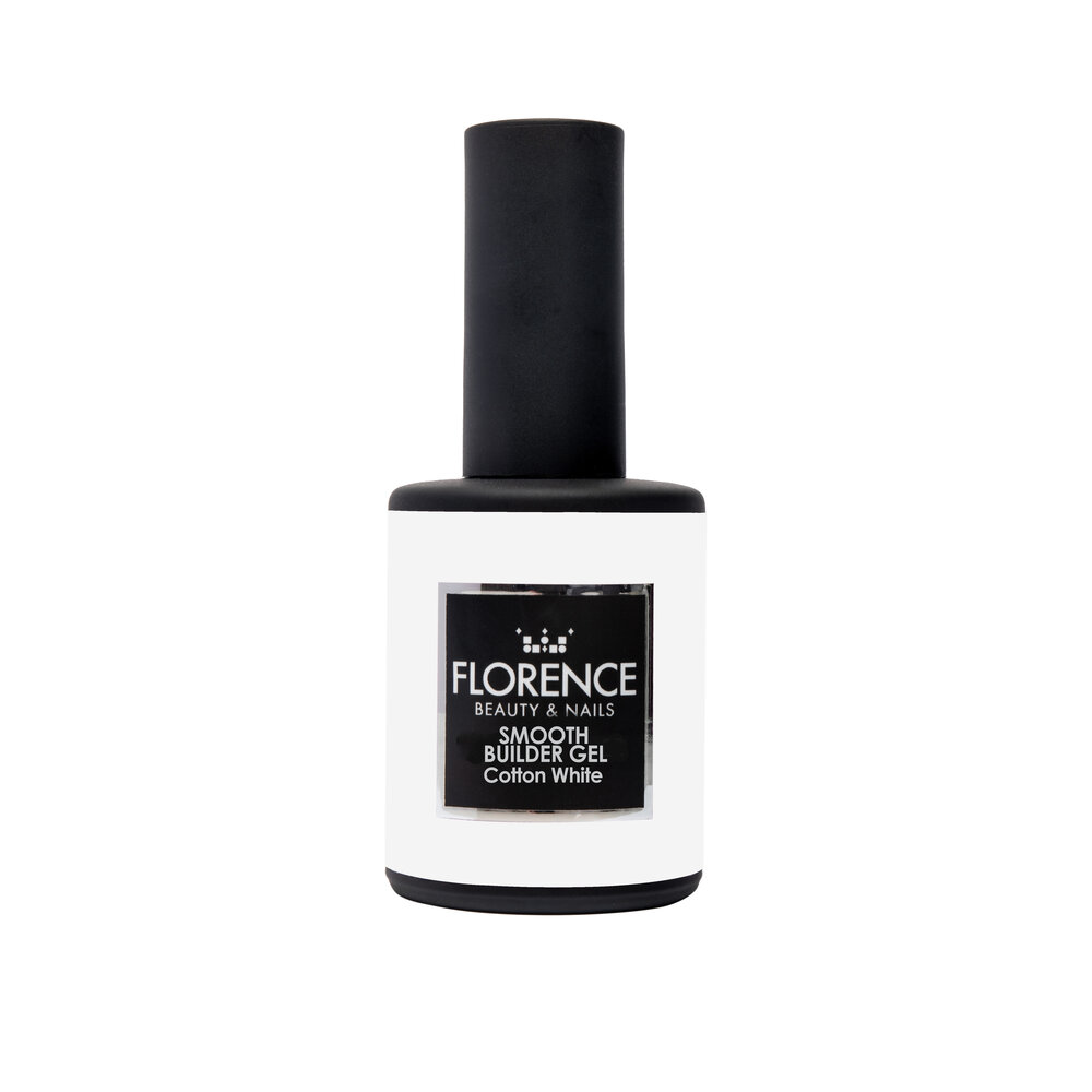 Florence Nails Florence Nails Smooth Builder Gel Cotton White 18 ml TPO/HEMA vrij
