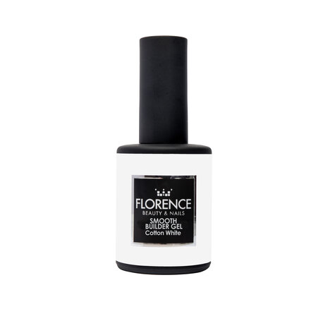 Florence Nails Florence Nails Smooth Builder Gel Cotton White 18 ml TPO/HEMA vrij