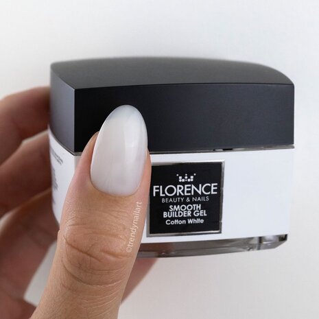 Florence Nails Florence Nails Smooth Builder Gel Cotton White 40  ml TPO/HEMA vrij Florence Nails Florence Nails Smooth Builder Gel Cotton White 40  ml TPO/HEMA vrij