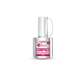 Crystal Nails Crystal Nails Compact PRO Base & Builder Clear 8 ml TPO/HEMA vrij - OP=OP Crystal Nails Crystal Nails Compact PRO Base & Builder Clear 8 ml TPO/HEMA vrij - OP=OP