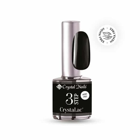 Crystal Nails Crystal Nails 3 step Crystalac 3S # HF02 - Black 8 ml *niet leverbaar* Crystal Nails Crystal Nails 3 step Crystalac 3S # HF02 - Black 8 ml *niet leverbaar*