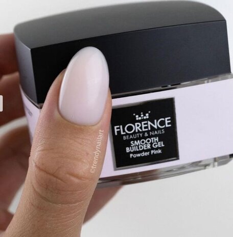Florence Nails Florence Nails Smooth Builder Gel Powder Pink 40  ml TPO/HEMA vrij
