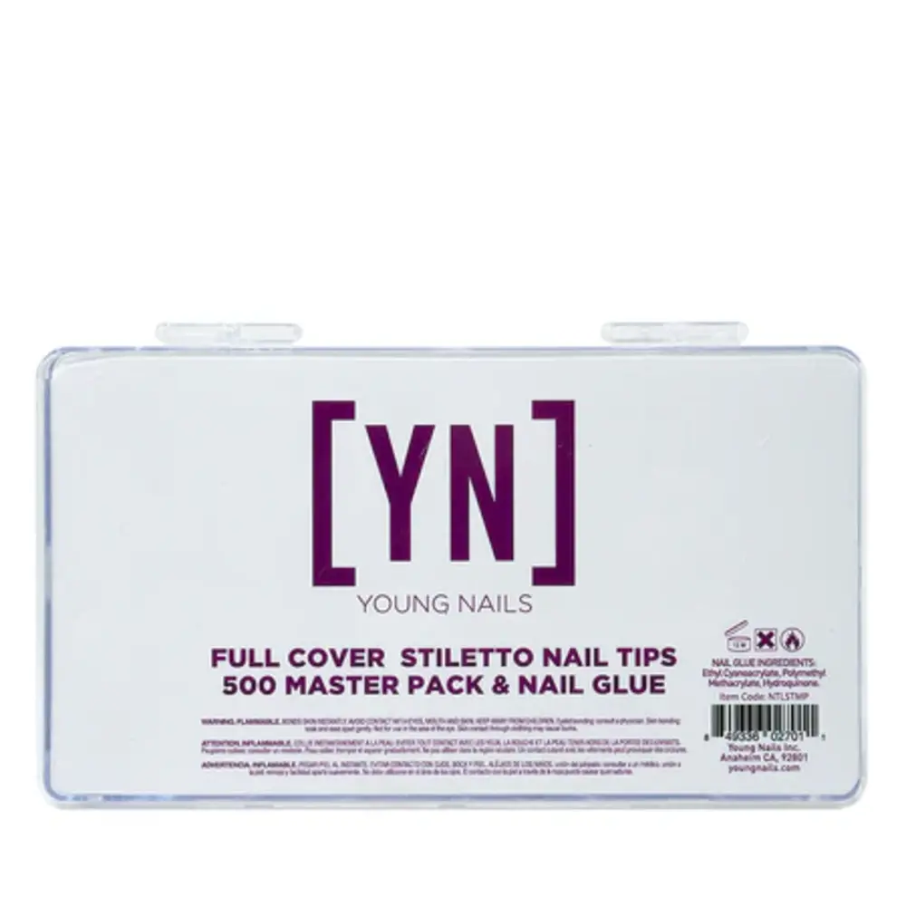 Young Nails Young Nails Full Cover Stiletto Tips 500 st. OP=OP