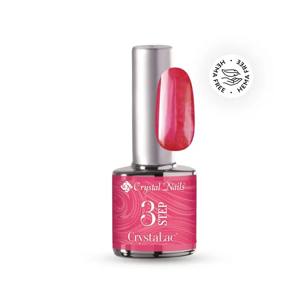 Crystal Nails Crystal Nails 3 step Crystalac 3S P8 - Pearly Ruby 8 ml TPO/HEMA vrij Crystal Nails Crystal Nails 3 step Crystalac 3S P8 - Pearly Ruby 8 ml TPO/HEMA vrij
