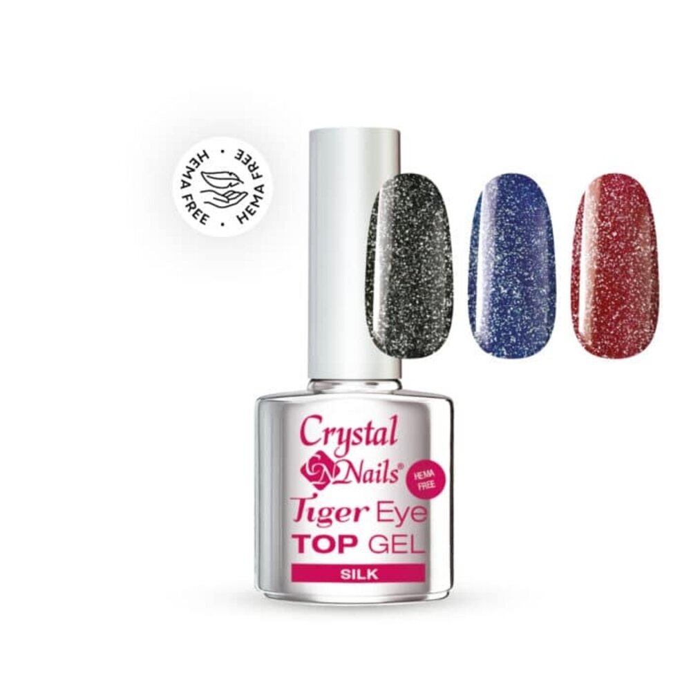 Crystal Nails Crystal Nails Tiger Eye Silk Top Gel SILK 4 ml Crystal Nails Crystal Nails Tiger Eye Silk Top Gel SILK 4 ml
