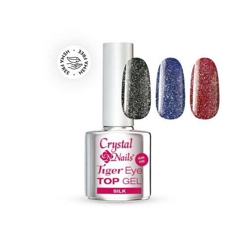 Crystal Nails Crystal Nails Tiger Eye Silk Top Gel SILK 4 ml Crystal Nails Crystal Nails Tiger Eye Silk Top Gel SILK 4 ml