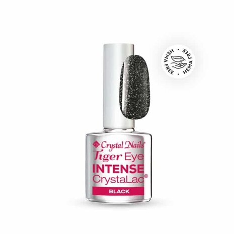 Crystal Nails Crystal Nails Crystalac Tiger Eye Intense - Black 4 ml TPO/HEMA vrij Crystal Nails Crystal Nails Crystalac Tiger Eye Intense - Black 4 ml TPO/HEMA vrij