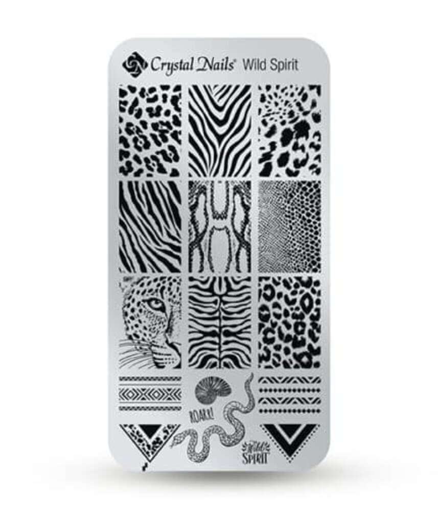 Crystal Nails Crystal Nails Stamping Plate - Wild Spirit Crystal Nails Crystal Nails Stamping Plate - Wild Spirit