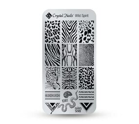 Crystal Nails Crystal Nails Stamping Plate - Wild Spirit Crystal Nails Crystal Nails Stamping Plate - Wild Spirit