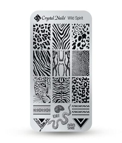 Crystal Nails Crystal Nails Stamping Plate - Wild Spirit Crystal Nails Crystal Nails Stamping Plate - Wild Spirit