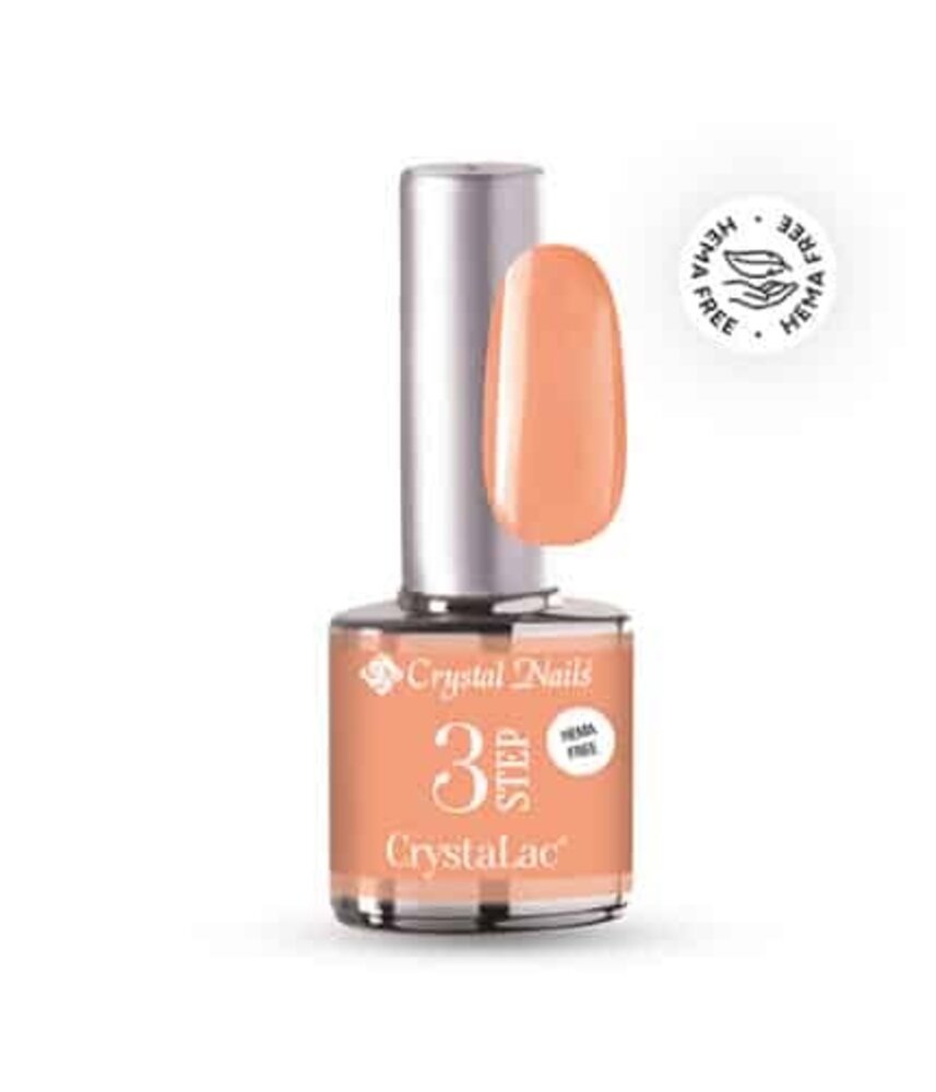 Crystal Nails Crystal Nails 3 step Crystalac 3S219 Velvety Peach 8 ml TPO/HEMA vrij