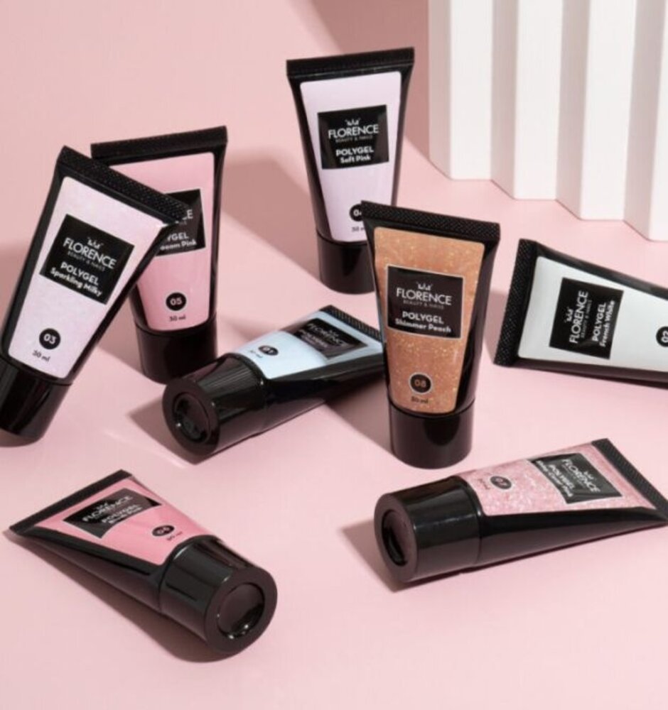 Florence Nails Florence Nails Polygel Ultra White 60 ml TPO/HEMA vrij Florence Nails Florence Nails Polygel Ultra White 60 ml TPO/HEMA vrij