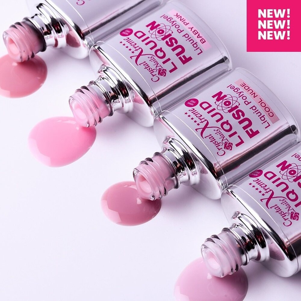 Crystal Nails Crystal Nails Liquid Fusion Polygel Clear 13 ml TPO/HEMA vrij Crystal Nails Crystal Nails Liquid Fusion Polygel Clear 13 ml TPO/HEMA vrij