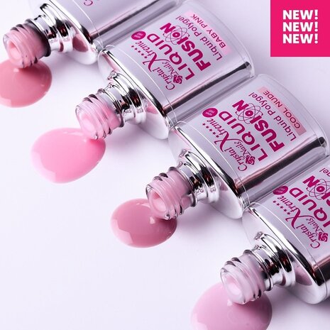 Crystal Nails Crystal Nails Liquid Fusion Polygel Baby Pink 13 ml TPO/HEMA vrij Crystal Nails Crystal Nails Liquid Fusion Polygel Baby Pink 13 ml TPO/HEMA vrij