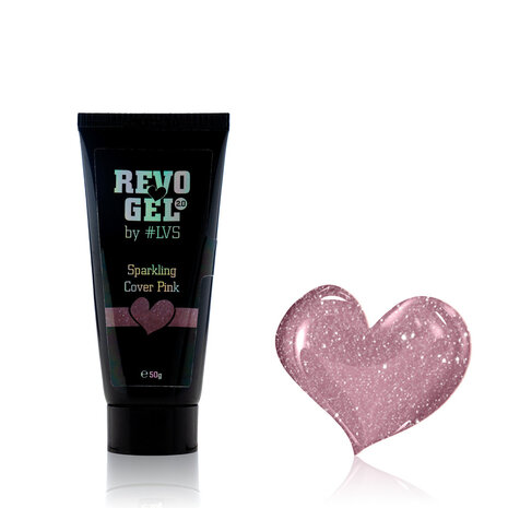 LoveNess LoveNess RevoGel 2.0 Sparkling Cover Pink 50 ml TPO/HEMA vrij LoveNess LoveNess RevoGel 2.0 Sparkling Cover Pink 50 ml TPO/HEMA vrij