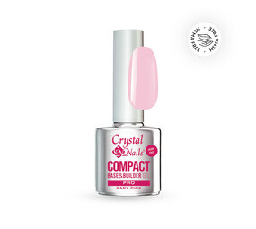 Crystal Nails Crystal Nails Compact PRO Base & Builder Baby Pink 13 ml TPO/HEMA vrij Crystal Nails Crystal Nails Compact PRO Base & Builder Baby Pink 13 ml TPO/HEMA vrij