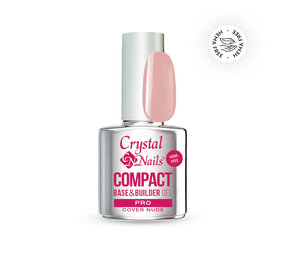 Crystal Nails Crystal Nails Compact PRO Base & Builder Cover Pink 13 ml TPO/HEMA vrij Crystal Nails Crystal Nails Compact PRO Base & Builder Cover Pink 13 ml TPO/HEMA vrij
