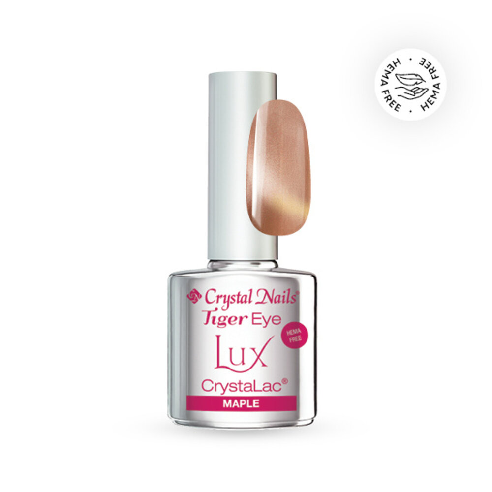 Crystal Nails Crystal Nails Crystalac LUX Tiger Eye Maple 4 ml TPO/HEMA vrij Crystal Nails Crystal Nails Crystalac LUX Tiger Eye Maple 4 ml TPO/HEMA vrij