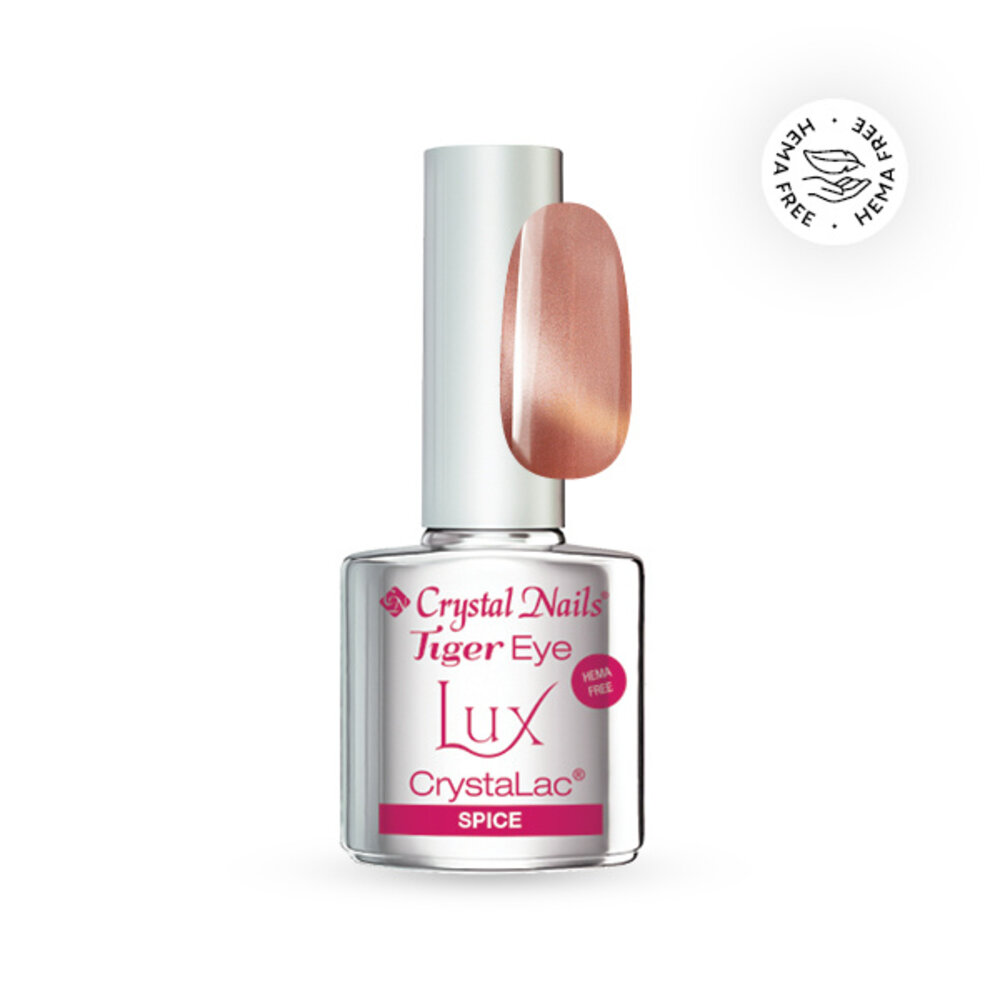 Crystal Nails Crystal Nails Crystalac LUX Tiger Eye Spice 4 ml TPO/HEMA vrij Crystal Nails Crystal Nails Crystalac LUX Tiger Eye Spice 4 ml TPO/HEMA vrij