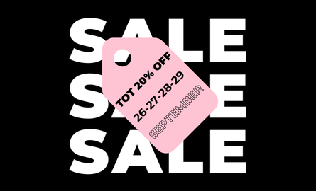 SALE 26-9 t/m 29-09-2025
