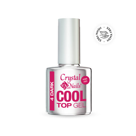 Crystal Nails Crystal Nails Cool Top Gel 4 Dark (zonder UV filter) 13 ml Crystal Nails Crystal Nails Cool Top Gel 4 Dark (zonder UV filter) 13 ml