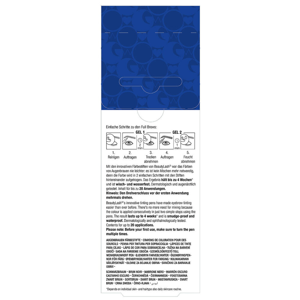 Refectocil BeautyLash Full Brow Tinting Pen BLACK BROWN