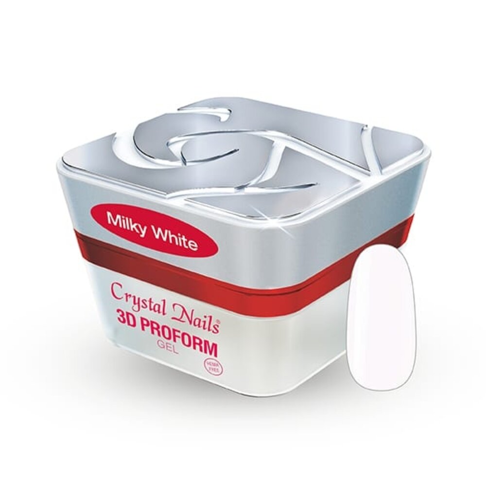 Crystal Nails Crystal Nails 3D ProForm Gel Milky White - 5 ml Crystal Nails Crystal Nails 3D ProForm Gel Milky White - 5 ml