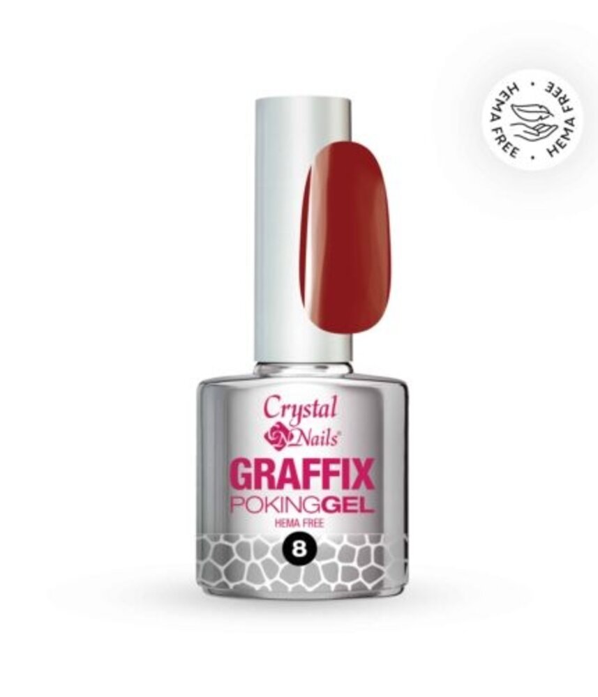 Crystal Nails Crystal Nails Graffix Poking Gel 03 Red - 4 ml Crystal Nails Crystal Nails Graffix Poking Gel 03 Red - 4 ml