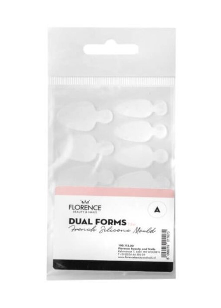 Florence Nails Florence Nails Dual Forms French Silicone Mould A Florence Nails Florence Nails Dual Forms French Silicone Mould A