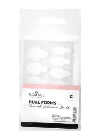 Florence Nails Florence Nails Dual Forms French Silicone Mould C Florence Nails Florence Nails Dual Forms French Silicone Mould C