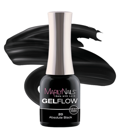 MarilyNails Marily Nails Gelflow #20 Absolute Black 7 ml