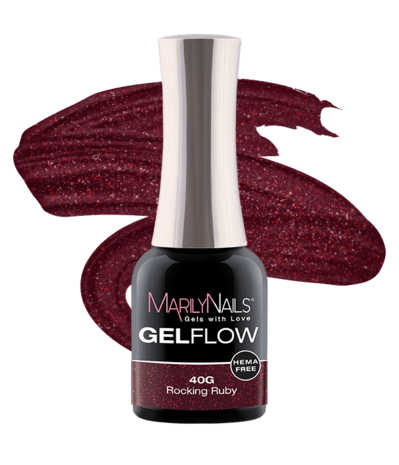 MarilyNails Marily Nails Gelflow #40G Rocking Ruby 7 ml