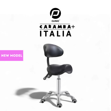PBP Tabouret  “Caramba Italia”  Zwart (inclusief verzending) nieuw model