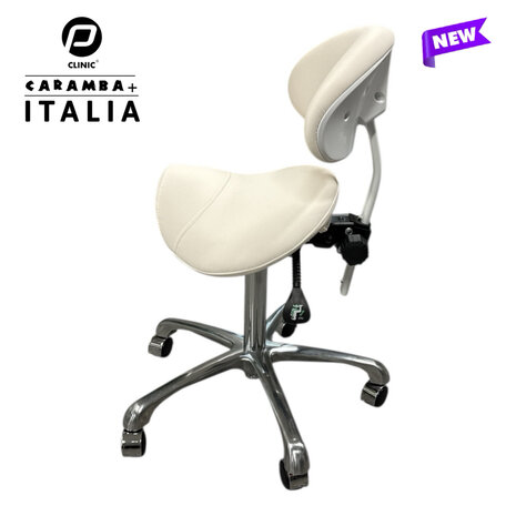 PBP Tabouret “Caramba Italia” Wit (inclusief verzending) nieuw model