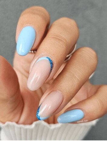 Florence Nails Florence Nails Glitter Gelpolish Platinum Denim 100.123.115-S  -  TPO/HEMA vrij