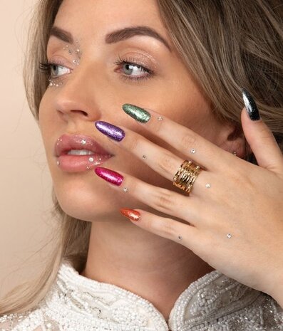 Florence Nails Florence Nails Glitter Gelpolish Platinum Shadow 100.123.116-S  - TPO/HEMA vrij