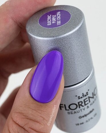 Florence Nails Florence Nails Gelpolish Electric Purple 100.124.296 TPO/HEMA vrij Florence Nails Florence Nails Gelpolish Electric Purple 100.124.296 TPO/HEMA vrij